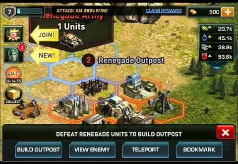 Astuces War of Nations triche ios android Or