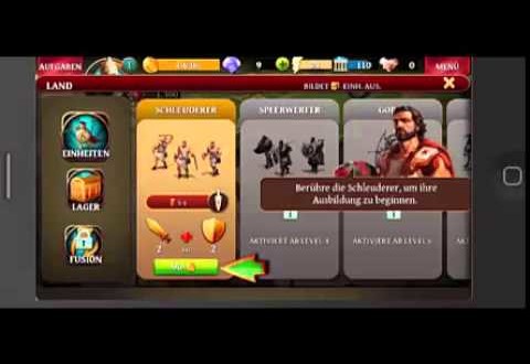 Astuces Age of Sparta triche ios android gemmes